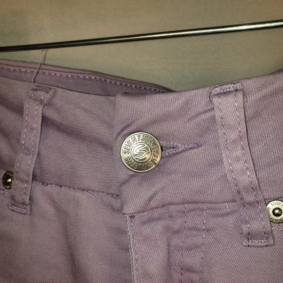 Seven7 Lilac Skinny Ankle Tummyless Denim Pants - 8 - Picture 3 of 9
